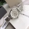 Emporio Armani Ladies Silver Strap Watch AR1925