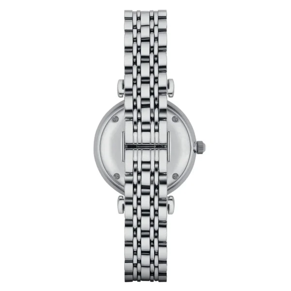 Emporio Armani Ladies Silver Strap Watch AR1925