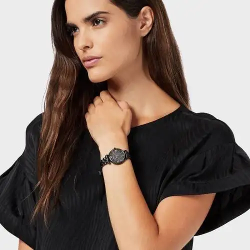 211119142423_160458934236_1024x1024 Emporio Armani AR11245 Black Crystal Gianni T-Bar Watch with Rose Gold Stainless Steel