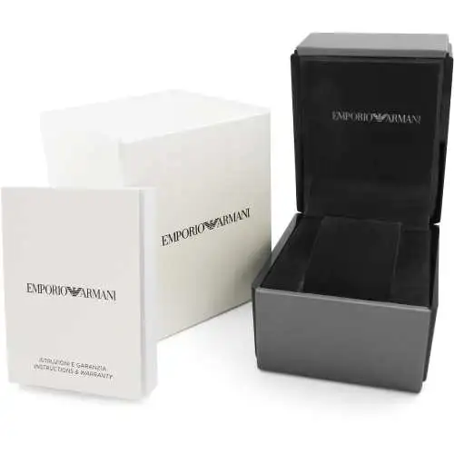211119142450_watch-box Emporio Armani AR11245 Black Crystal Gianni T-Bar Watch with Rose Gold Stainless Steel