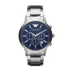 Emporio Armani AR2448 Classic Blue‑Dial Sophistication 50 ATM