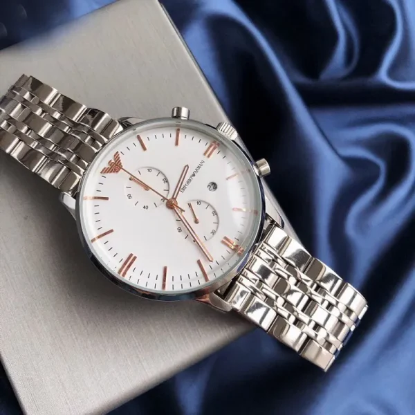 Emporio Armani AR0399 Timeless Two‑Tone Elegance 50M WR
