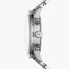 Emporio Armani AR11241 Mario Silver Watch Tachymeter Chronograph 50M WR