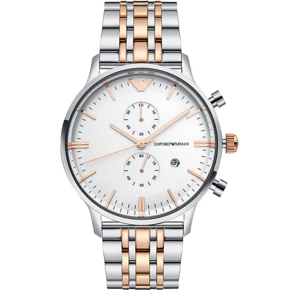 Emporio Armani AR0399 Timeless Two‑Tone Elegance 50M WR