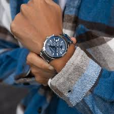 Emporio Armani AR2448 Classic Blue‑Dial Sophistication 50 ATM